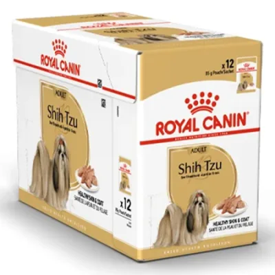 Royal Canin Small Adult Dog Wet Food Breed Health Nutrition Shih Tzu Poultry 85G 12 Pcs
