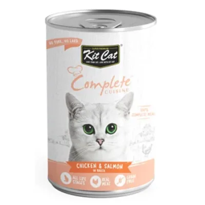 Kit Cat Adult Cat Wet Food Complete Cuisine Chicken & Salmon 150G