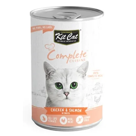 Kit Cat Adult Cat Wet Food Complete Cuisine Chicken & Salmon 150G — photo 1
