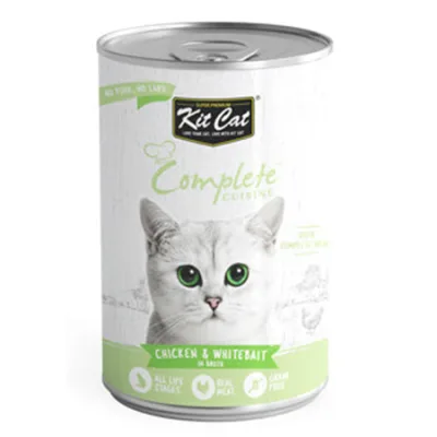 Kit Cat Cat Wet Food Complete Cuisine Chicken & Whitebait 150G
