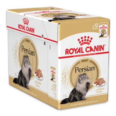 Royal Canin Adult Cat Wet Food Feline Breed Nutrition Persian Poultry 85G 12