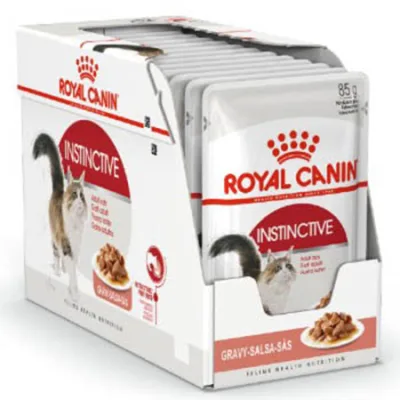 Royal Canin Adult Cat Wet Food Feline Health Nutrition Instinctive Gravy 85G 12 Pcs