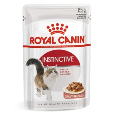 Royal Canin Adult Cat Wet Food Feline Health Nutrition Instinctive Gravy 85G