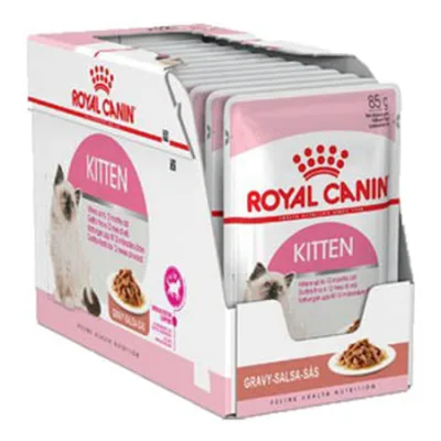 Royal Canin Kitten Cat Wet Food Feline Health Nutrition Gravy 85G 12 Pcs