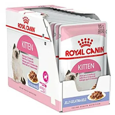 Royal Canin Kitten Cat Wet Food Feline Health Nutrition Jelly 85G 12