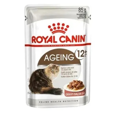 Royal Canin Senior Cat Wet Food Feline Health Nutrition Ageing +12 Gravy 85G