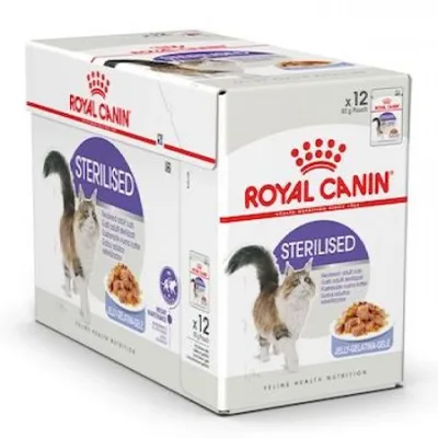 Royal Canin Cat Wet Food Feline Health Nutrition Sterilised Jelly 85G
