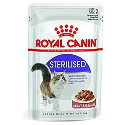 Royal Canin Cat Wet Food Feline Health Nutrition Sterilised Gravy 85G
