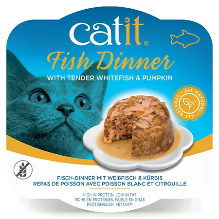 Catit Cat Wet Food Fish Dinner Whitefish & Pumpkin 80G — photo 1
