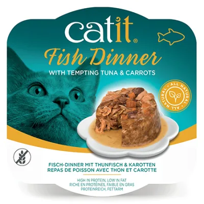 Catit Cat Wet Food Fish Dinner Tuna & Carrot 80G