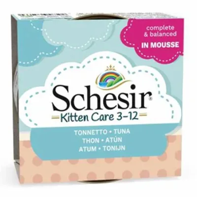 Schesir Kitten Cat Wet Food Kitten Mousse Tuna 85G