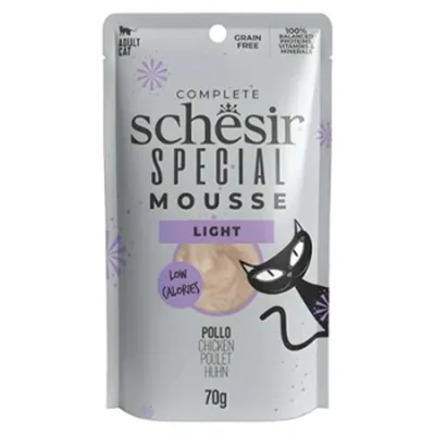 Schesir Adult Cat Wet Food Light Special Mousse Chicken 80G