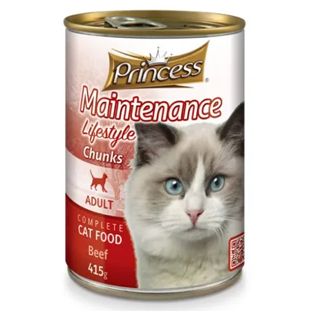 Princess Adult Cat Wet Food Maintenance Lifestyle Beef Chunks 405G — photo 1