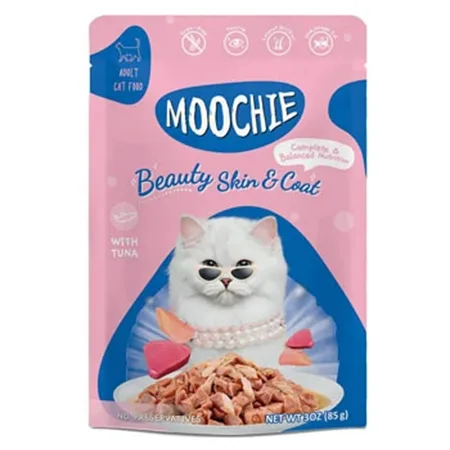 Moochie Adult Cat Wet Food Mince Beauty Skin & Coat Tuna — photo 1
