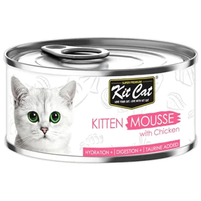 Kit Cat Kitten Cat Wet Food Mousse Chicken 80G