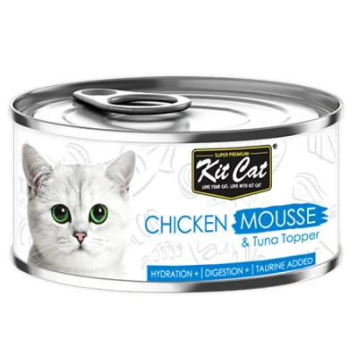 Kit Cat Cat Wet Food Mousse Topper Chicken & Tuna 400G