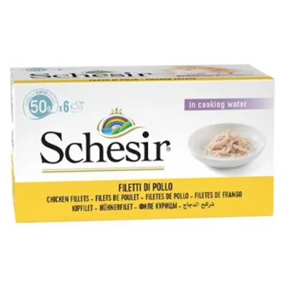 Schesir Cat Wet Food Multipack Natural Style Chicken & Rice 50G 6 Pcs