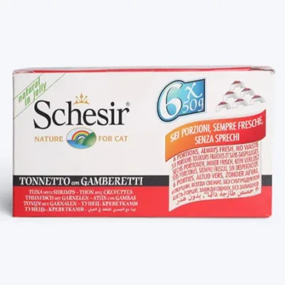 Schesir Adult Cat Wet Food Nature Tuna & Shrimps 300G