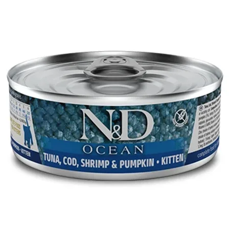 Farmina N&D Kitten Cat Wet Food Ocean Tuna, Cod, Shrimp & Pumpkin 80G — photo 1