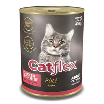 Catflex Cat Wet Food Pate Beef 400G
