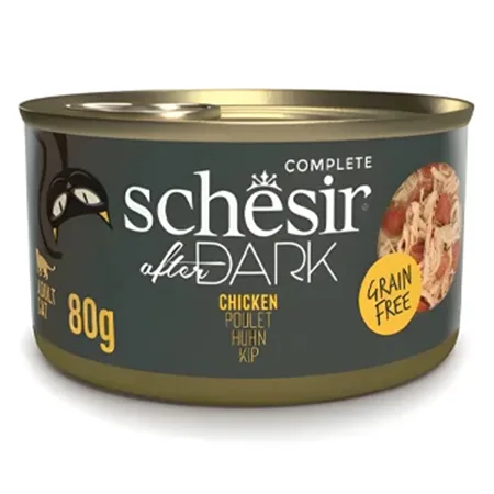 Schesir After Dark Cat Wet Food Pate Chicken 80G — photo 1
