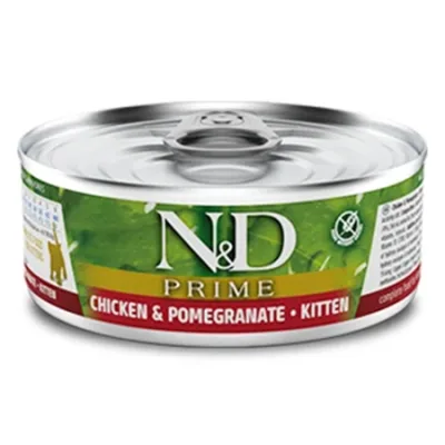 Farmina N&D Kitten Cat Wet Food Prime Chicken & Pomegranate 80G