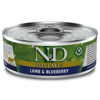 Farmina N&D Cat Wet Food Prime Lamb & Blueberry 80G