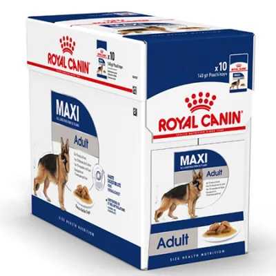 Royal Canin Maxi Adult Dog Wet Food Size Health Nutrition Poultry 140G 10 Pcs