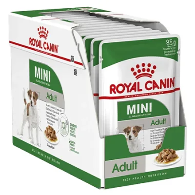 Royal Canin Mini Adult Dog Wet Food Size Health Nutrition Gravy 85G