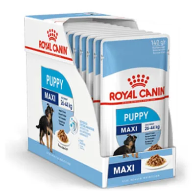 Royal Canin Maxi Puppy Dog Wet Food Size Health Nutrition Poultry 140G