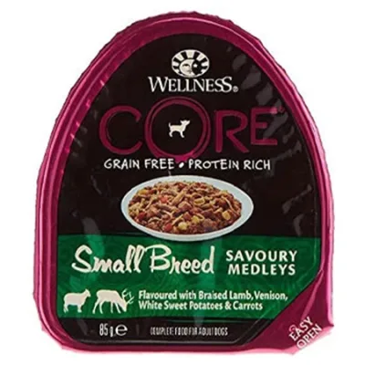 Wellness Core Small Breed Small Dog Wet Food Small Breed Lamb, Venison, & Sweet Potato 85G