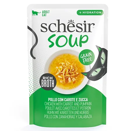 Schesir Cat Wet Food Soup Chicken & Pumpkin 40G — photo 1