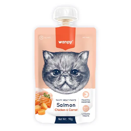 Wanpy Adult Dog Wet Food Tasty Meat Paste Salmon, Chicken & Carrot 90G — photo 1