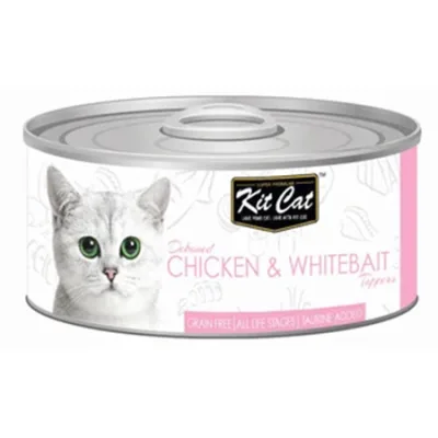 Kit Cat Cat Wet Food Toppers Chicken & Whitebait 80G