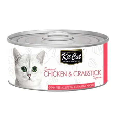 Kit Cat Cat Wet Food Toppers Chicken & Crabstick 80G — photo 1