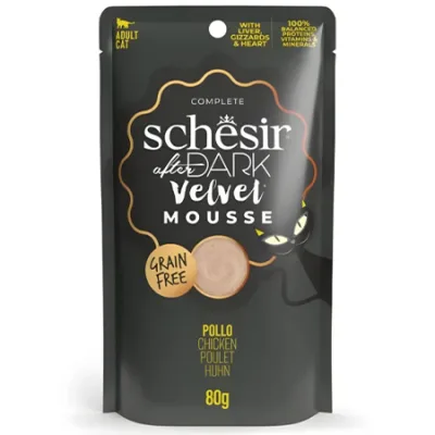 Schesir After Dark Cat Wet Food Velvet Mousse Chicken 80G