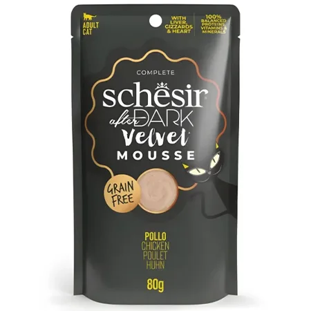 Schesir After Dark Cat Wet Food Velvet Mousse Chicken 80G — photo 1