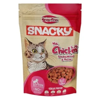 Snacky Kitten Cat Wet Food Wet Food Chicken In Jelly 70G