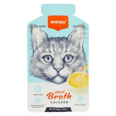 Wanpy Cat Wet Food Wet Food Chicken In Broth 70G