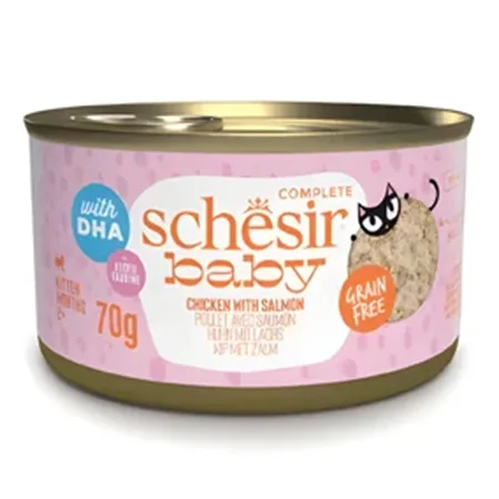 Schesir Kitten Cat Wet Food Wholefood Chicken & Salmon 80G — photo 1