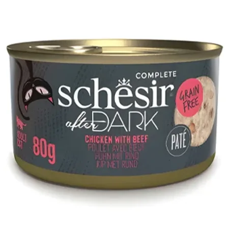 Schesir After Dark Adult Cat Wet Food Wholefood In Broth Chicken & Beef 80G — photo 1
