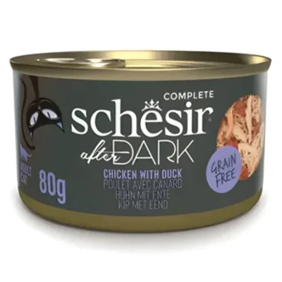Schesir After Dark Cat Wet Food Wholefood In Broth Chicken & Duck 80G