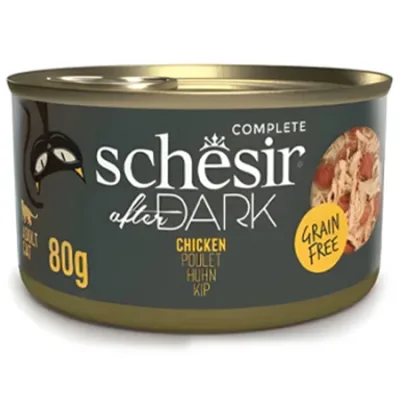 Schesir After Dark Cat Wet Food Wholefood In Broth Chicken 80G