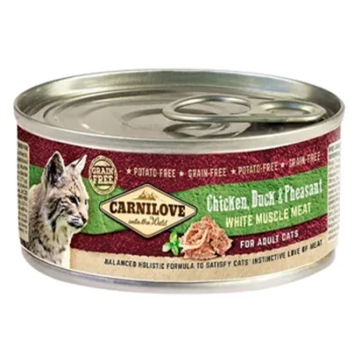 Carnilove Adult Cat Wet Food Chicken, Duck & Pheasant 100G
