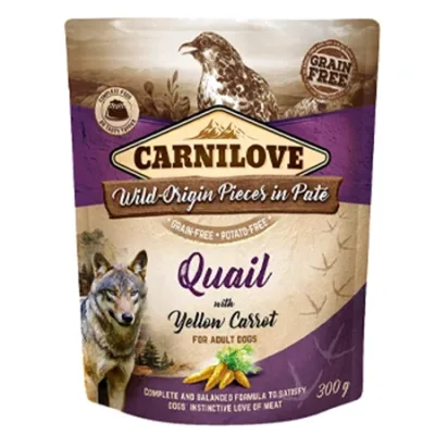 Carnilove Adult Dog Wet Food Yellow Carrot Quail & Yellow Carrot 300G