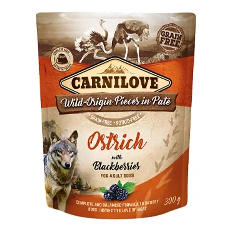 Carnilove Adult Dog Wet Food Blackberries Ostrich & Blackberries 300G — photo 1