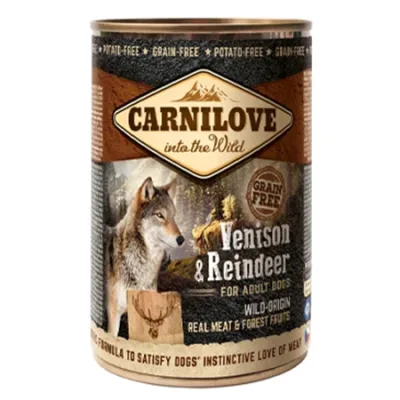 Carnilove Adult Dog Wet Food Venison & Reindeer 400G