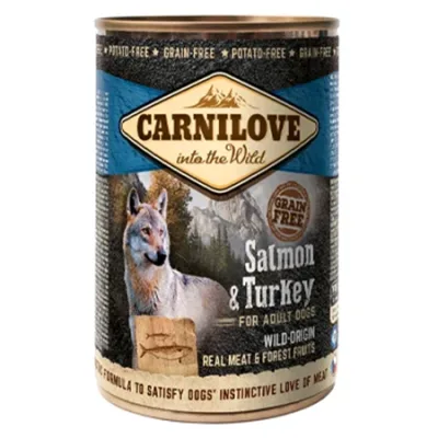 Carnilove Adult Dog Wet Food Salmon & Turkey 400G
