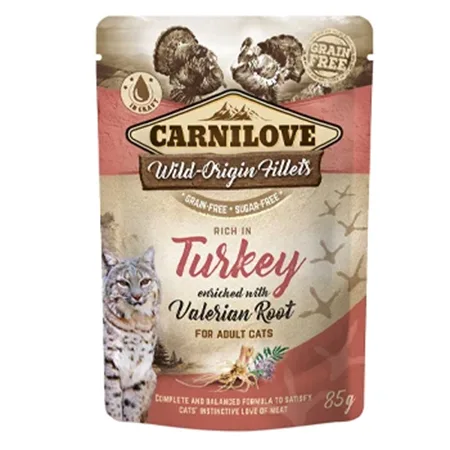 Carnilove Adult Cat Wet Food Valerian Root Turkey Enriched 85G — photo 1