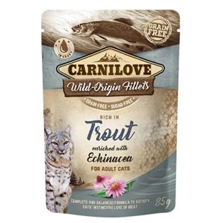 Carnilove Adult Cat Wet Food Echinacea Trout Enriched 85G — photo 1